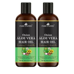 Park Daniel Set Of 2 Herbal Onion Aloe Vera Hair Oil - 200 ml Each-93