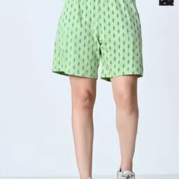 BAESD Women Printed High-Rise Shorts-image-80