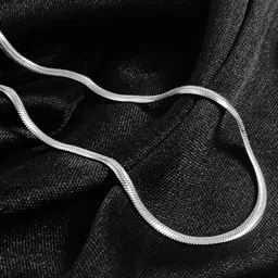 Saizen Unisex Stainless Steel Silver-Plated Chain-image-69