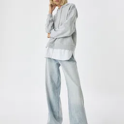 Koton Women Hood Long Sleeves Pullover-image-70