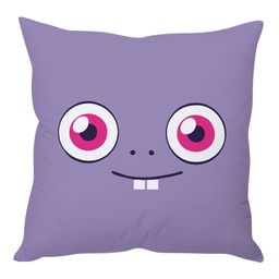 Stybuzz Cartoon Smiley Print Cushion Cover - Purple-image-73
