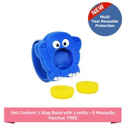 Safe-O-Kid Mosquito Repellent Band With 2 Refills - Blue-25