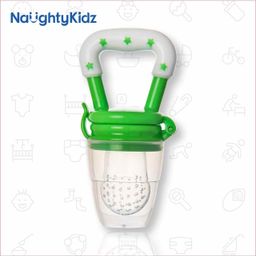 Naughty Kidz Baby Food Feeder Cum Teether - Green-image-28