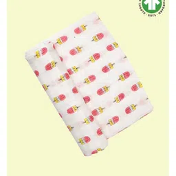 Theoni 100% Organic Cotton Muslin Popsicle Printed Swaddle - Pink-picture-40