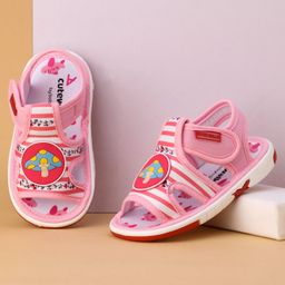 Cute Walk by Babyhug Sandals Mushroom Patch - Pink-image-31