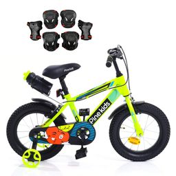 Pine Kids Rubber Air Tyres Bicycle with 14 Inch Wheels - Green (Training wheel Color May Vary) &  Safety and Protective Gear Accessories-image-61