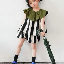 StyleCast x Revolte Girls Striped Round Neck Top with Shorts-picture-18