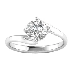 AJRETAIL 14KT 1 Carat Lab Grown F Color VVS2 Clarity Diamond Ring - 2.04g-image-0