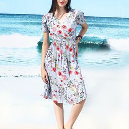 Sera Women Floral Printed Fit & Flare Dress-image-44