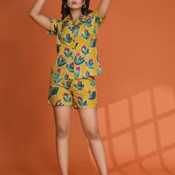 Kaftanize Printed Shirt & Shorts Co-Ord-image-67