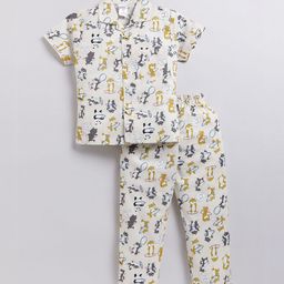 NAUTI KIDZ Boys Printed Night suit-image-82