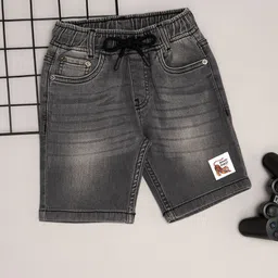 Pantaloons Junior Boys Washed Denim Shorts-image-49