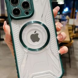 Luxury Kase Solid LK108 Soft Silicone Frame PC Transparent iPhone 14 Pro Back Case-0