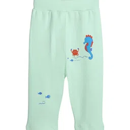 BONTOTS Infant Girls Printed Organic Cotton Mid-Rise Ankle-Length Leggings-40