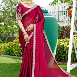K 5 Fashion Pure Chiffon Ready to Wear Saree-picture-20
