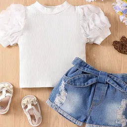 LULU & SKY Girls Top with Shorts-image-63
