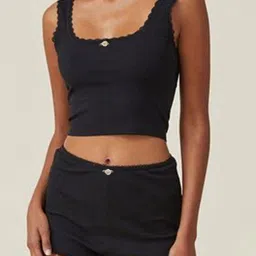 LULU & SKY Women Shoulder Straps Cami With Shorts Night Suit-picture-36