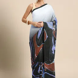 BUTA BUTI Abstract Printed Cotton Saree-picture-18