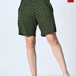 BAESD Women Printed High-Rise Shorts-image-76