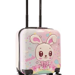 Nasher Miles Kids Zoo Printed Hard-Sided Cabin Trolley Bag image 3