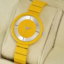 CSAMON Women Dial & Metal Straps Analogue Watch Csamon_33_Yellow-image-49