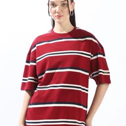 High Star Striped Cotton T-shirt-image-26