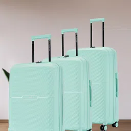 Nasher Miles Set Of 3 Hawaii Textured Hard-Sided Trolley Bag-63