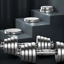 HackerX 8-Pcs Steel Adjustable Dumbbell Set - 30 kg image 4