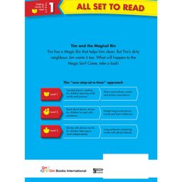 om books international All set to Read A Phonic Reader Tim and the Magical Bin Book - English image 2