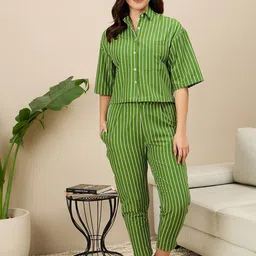 ETC Women Striped Night suit-70