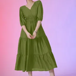 Jash Creation Women Polyester Fit and Flare Dresses-picture-13