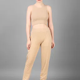 WATAY Round Neck Sleeveless Top With Jogger Co-Ords-image-71