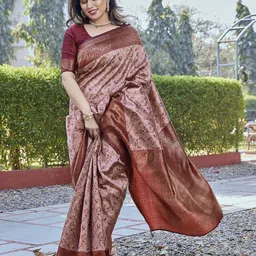 KALINI Woven Design Zari Banarasi Saree-image-98
