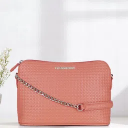 FLYING BERRY Textured Structured Sling Bag-58