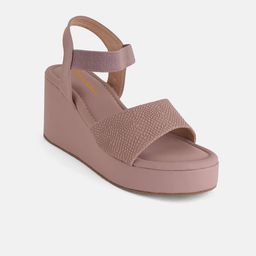 Mast & Harbour Women Textured Platform Sandals-22