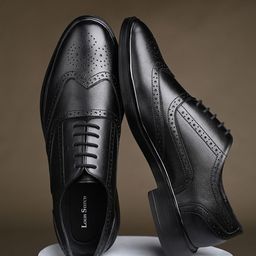 LOUIS STITCH Men Leather Lace-Up Formal Brogues-image-40