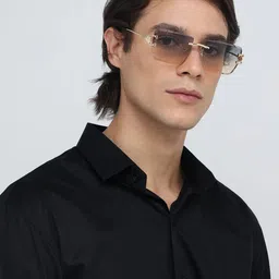 ZAADRAN Unisex Square Sunglasses with Polarised and UV Protected Lens Z-ALBERTA-BLUE image 3