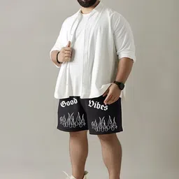 Toodle Plus Men Plus Size Cotton Shorts-image-25