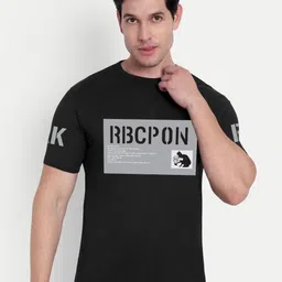 BENNY BROOKS Typography Printed Round Neck Cotton Casual T-shirt-picture-7