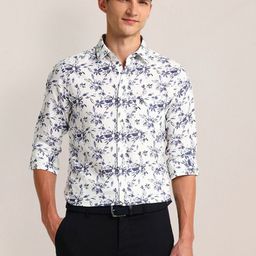 U.S. Polo Assn. Men Modern Spread Collar Floral Printed Cotton Slim Fit Casual Shirt-image-52