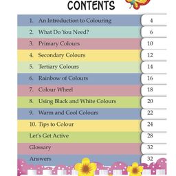 om books international Activity book Smart Brain Right Brain Art Level 1 Learn to Colour - English image 3