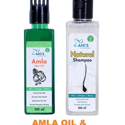 ANI'S Natural Shampoo With Amla Hair Oil - 100ml + 100ml-38