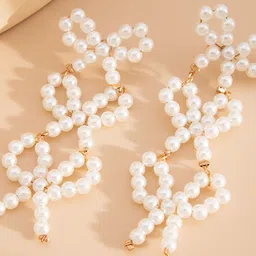 StyleCast x Revolte Gold-Plated Artificial Beads Beaded Quirky Drop Earrings-5
