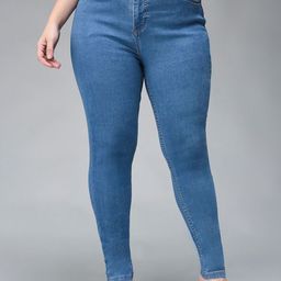 Miss Chase A+ Women Skinny Fit High-Rise Light Fade Jeans-picture-10