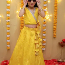BownBee Girls Embellished Ready to Wear Lehenga & Unstitched-picture-17