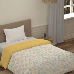 Portico Fusion 144 TC Cotton Mustard Single Size Comforter-picture-20