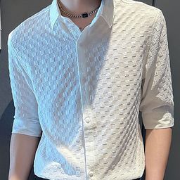 StyleCast x Revolte Men Spread Collar Textured  Casual Shirt-picture-39