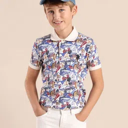 U.S. Polo Assn. Kids Boys Brand Logo Printed Polo Collar Pockets T-shirt-picture-42