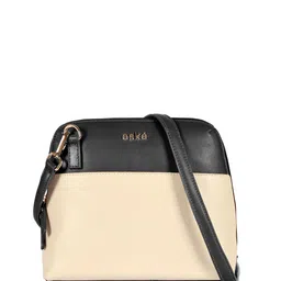Eske Women Colourblocked Leather Shoulder Bag-13