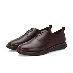 LEGWORK Men Leather Formal Oxfords-image-77